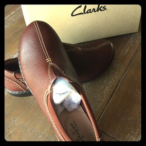 Clark’s Collection Leather Slip-On Shoes 8 1/2M